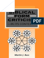 (Journal For The Study of The Old Testament., Supplement Series - 274) Martin J. Buss - Biblical Form Criticism in Its Context-Sheffield Academic Press (1999)