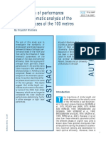 Optimization of Performance Through Kinematic Analysis of The Different Phases of The 100 M