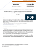 Analytical Approach To Determine Speed-Torque Curve of Induction Motor From Manufacturer Data