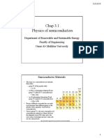 Chap 3.1 Physics of Semiconductors