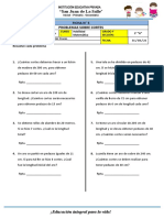 Ficha 5 - Habilidad Matemática 5toa - Problemas Sobre Cortes