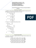 Lista 3 Cálculo Numérico