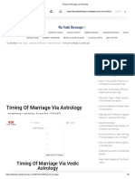 Timing of Marriage Via Astrology