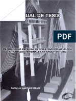 Manual para Elaboración de Tesis de Arquitectura