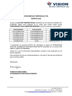 Carta Laboral Activo Varios Periodos