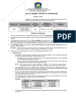 Invitation To Submit Offer To Purchase: Set by Pag-IBIG Fund Set by The Employee/members of The Group