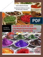 Clasificacion de Los Colorantes Naturales