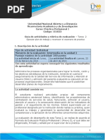 Guía de Actividades y Rúbrica de Evaluación - Tarea 2 Ejecutar Plan de Trabajo y Reconocer El Escenario de Practica