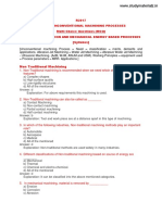 MCQ Ucmp Unit I Introduction and Mechanical Energy Based Processes