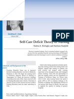 Self-Care Deficit Theory of Nursing: Dorothea E. Orem