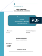 Rapport de Stage Chez La Direction Provinciale Des Impots + Thème Le Régime de L'autoentrepreneur