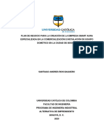 Plan de Negocio para La Creación de La Empresa Smart Aura Especializada en La Comercialización e Instalación de Equipo Domótico en La Ciudad de Bogotá