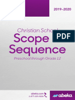 Christian School: Scope & Sequence