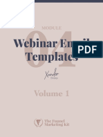 Webinar Email Templates - Volume 1