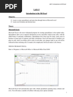 ITC LAB 5 - MS Excel