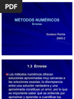 Errores Metodos Numericos