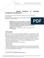 Design and Stress Analysis of Wheeled Compactor Construction