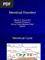 Menstrual Disorders