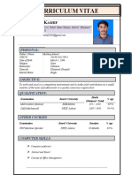 Curriculum Vitae: Uhammad Ashif