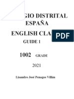 Colegio Distrital España English Class: Guide 1