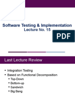 Testing Lecture 15 - Call Graph, Path-Based Integration