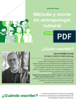 Lectura 10. Método y Teoría en Antropología Cultural