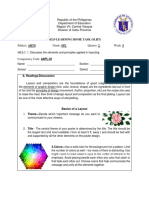 Self-Learning Home Task (SLHT) : Layout and Composition Are The Foundations of Good Insight Communication