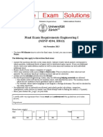 Sample Exam Solutions: Final Exam Requirements Engineering I (MINF 4204, HS13)