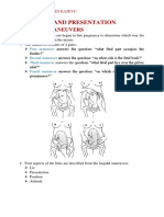 MK Fetal Lie and Presentation (OBGY)