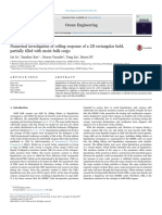 Numerical Investigation of Rolling Response of A 2D Rectangular Hold, Partially Filled With Moist Bulk Cargo