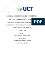 (Simulación y Disimulación) de Las Personas Procesadas Por Diversos Delitos.