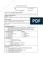 Developmental Lesson Plan: Pre-Assessment