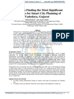 A Study On Finding The Most Significant Indicators For Smart City Planning of Vadodara, Gujarat