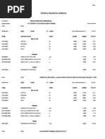 Analisis Costos Unitarios Referencial