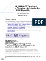 Typologies of MultiEducation