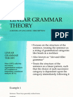 Linear Grammar Theory - Slideshow