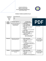 Weekly Home Learning Plan: Puti-An National High School