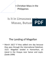 The First Christian Mass in The Philippines Autosaved Autosaved