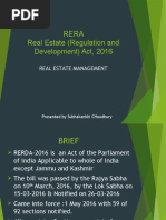 Rera Real Estate (Regulation and Development) Act, 2016