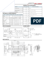 General Specification Interface Pin Assignment: MTC-16204X