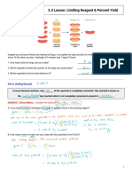 3.4 Note - Limiting Reagent & Percent Yield Notes