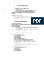 PSYCHOPHARMACOLOGY Hndout