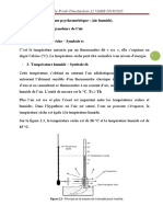 Chapitre 2: Diagramme Psychrométrique: (Air Humide) - I-Principales Grandeurs de L'air