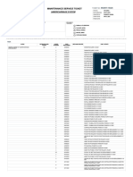 Maintenance Service Ticket: Undercarriage System