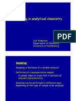 Sampling in Analytical Sampling in Analytical Chemistry Chemistry PG y PG y Yy