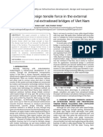 Calculation of Design Tensile Force in The External Tendons in Several Extradosed Bridges of Viet Nam