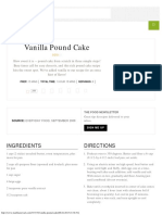 Vanilla Pound Cake Recipe - Martha Stewart