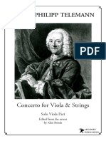 Georg Philipp Telemann: Concerto For Viola & Strings