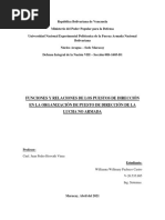 Willianna Pacheco - Funciones y Relaciones de Los Puestos de Dirección en La Organización de Puesto de Dirección de La Lucha No Armada