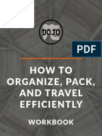 How To Organize, Pack, and Travel Efficiently: Workbook